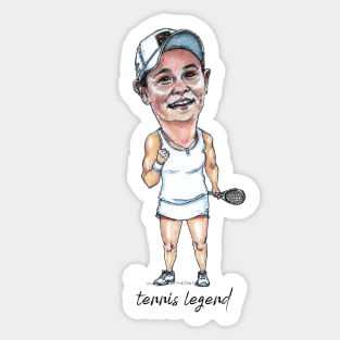 Ashleigh Barty tennis legend Sticker